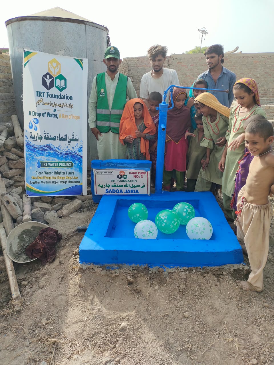 A new handpump installed — IRT Welfare Foundation