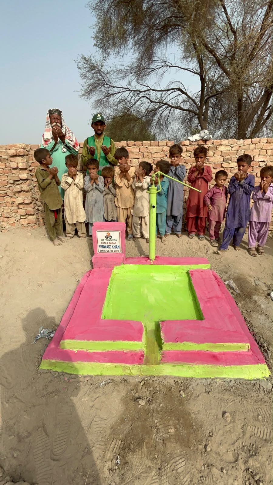 Handpump given as Sadqa Jaria — IRT Welfare Foundation